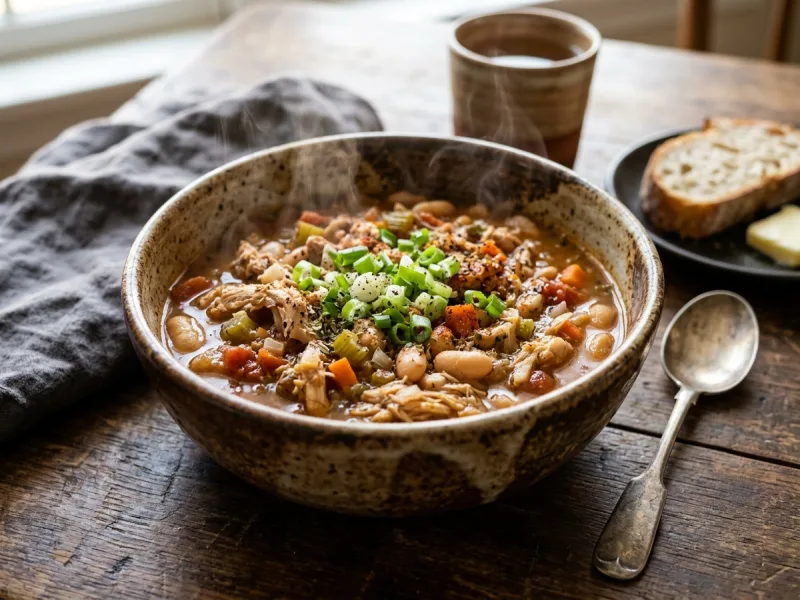 Chili consistent de curcan și fasole albă